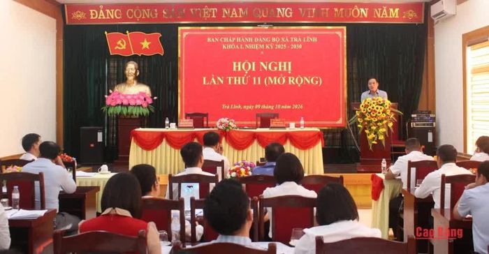 Chủ nhiệm Ủy ban Kiểm tra Tỉnh ủy Đỗ Văn Thắng phát biểu tại hội nghị.
