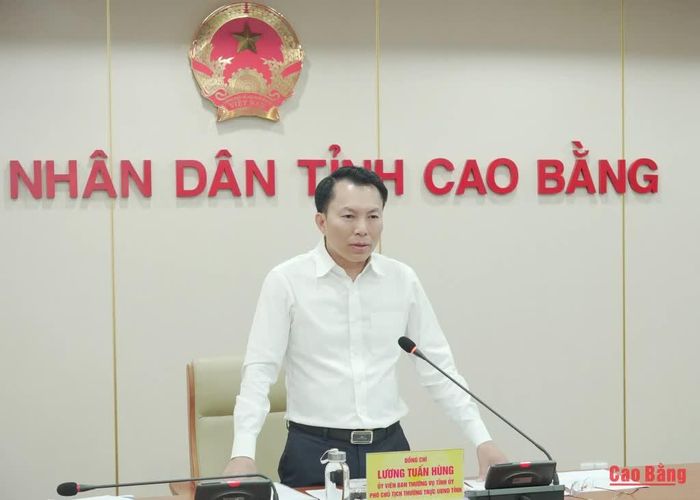 Phó Chủ tịch Thường trực UBND tỉnh Lương Tuấn Hùng phát biểu kết luận.
