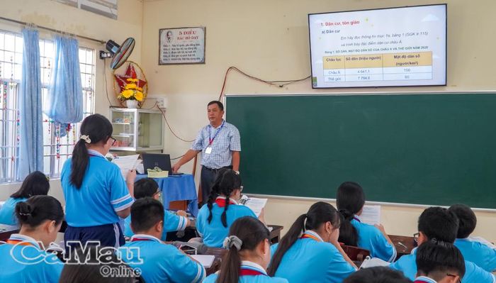 Chuyển đổi số được triển khai tại các cơ sở giáo dục tỉnh Cà Mau thông qua học bạ số, học liệu điện tử và các nền tảng quản lý, dạy học.