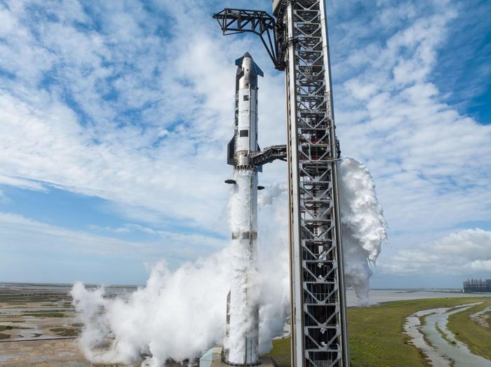 Tên lửa đẩy Super Heavy V3 của SpaceX. Ảnh SpaceX
