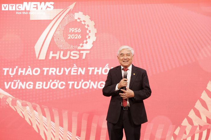 TS. Nguyễn Quân - nguyên Bộ trưởng Bộ Khoa học và Công nghệ - phát biểu tại sự kiện. (Ảnh: Trà My)