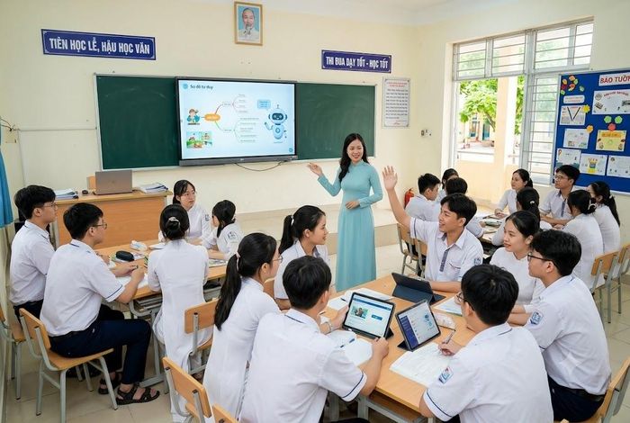 Giáo viên phổ thông cần phát huy tinh thần làm chủ công nghệ. (Ảnh minh họa: AI)