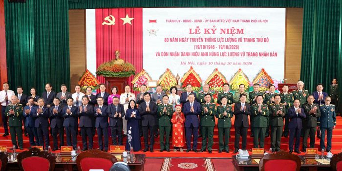 Tổng Bí thư, Chủ tịch nước Tô Lâm và các đại biểu tại Lễ kỷ niệm. Ảnh Quang Thái