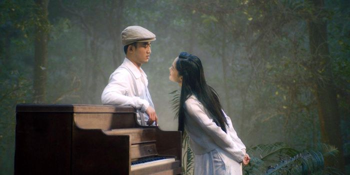 Phim nổi bật mối tình của chiến sĩ tự vệ và tiểu thư Hà thành. Ảnh: Đoàn phim