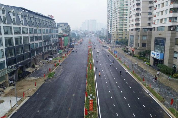 Tuyến đường Vành đai 2,5 qua địa bàn phường Cầu Giấy . Ảnh: CG