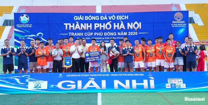 Xã Thư Lâm giành giải Nhì sau khi nhận thất bại trong trận chung kết.