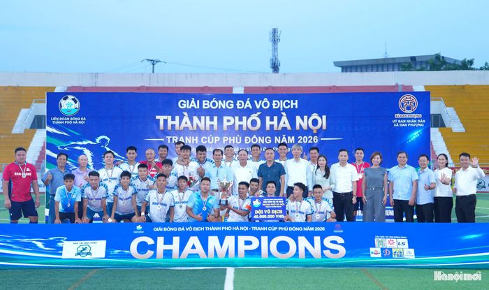 Giải bóng đá vô địch thành phố Hà Nội năm 2026 khép lại thành công tốt đẹp.