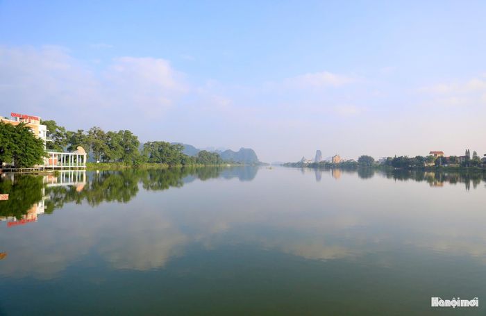 Hồ Quan Sơn (xã Hồng Sơn). Ảnh: Quang Thái