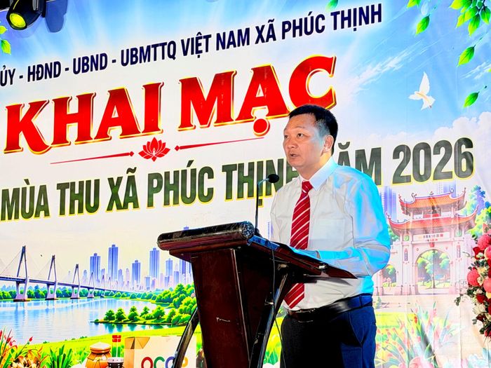 Phó Chủ tịch UBND xã Phúc Thịnh Nguyễn Văn Minh. Ảnh: Thanh Hà