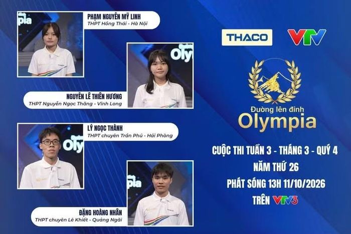 Ảnh: Fanpage Đường lên đỉnh Olympia