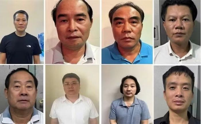Một số bị can trong vụ án.