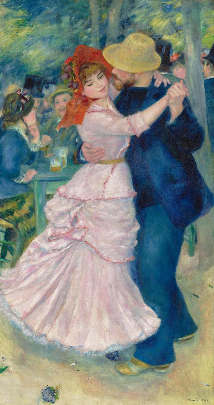 Bức “Dance At Bougival” được Renoir vẽ vào năm 1883