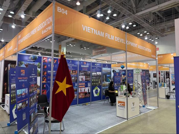 Gian hàng Điện ảnh Việt Nam.