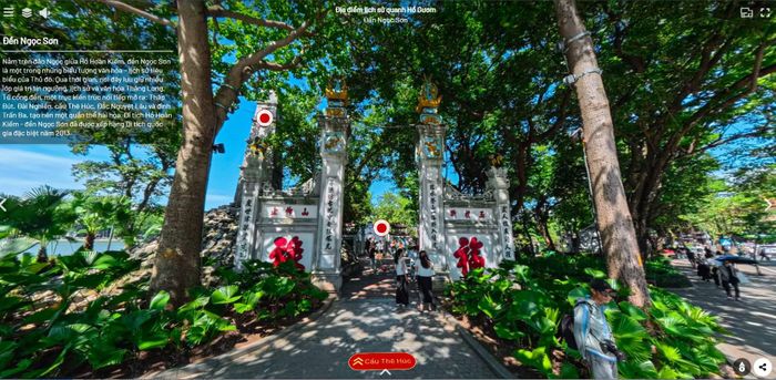 Đền Ngọc Sơn, công trình tâm linh cổ kính nằm trọn trên đảo Ngọc.