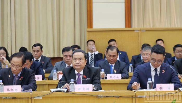 Chủ tịch Quốc hội Trần Thanh Mẫn tại buổi tọa đàm.