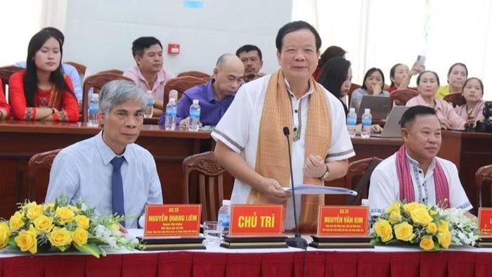 Giáo sư,Tiến sĩ Nguyễn Văn Kim, phát biểu kết luận hội thảo. (Ảnh: NGUYỄN TRUNG)