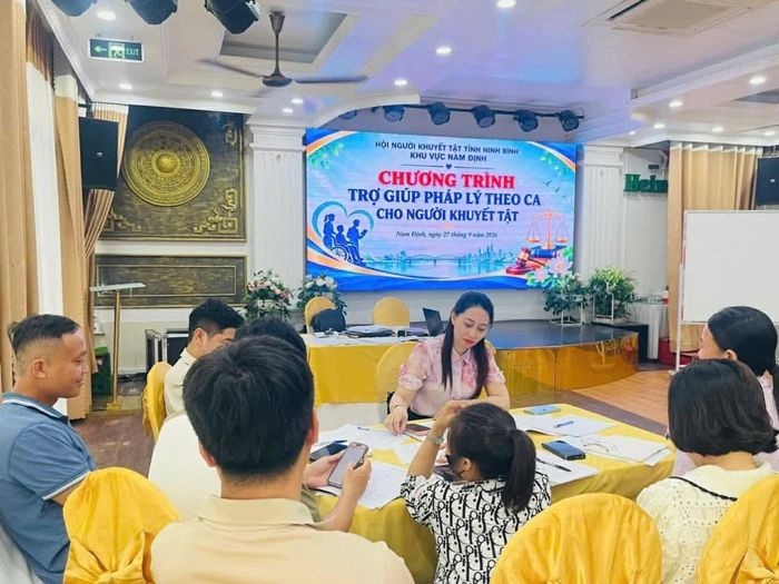 Chương trình trợ giúp pháp lý theo ca cho người khuyết tật tại khu vực Nam Định.