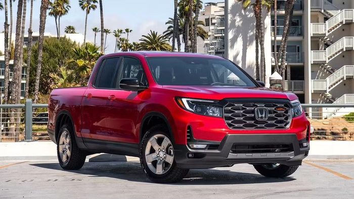 Mẫu xe bán tải Honda Ridgeline tại thị trường Bắc Mỹ sử dụng khung gầm liền khối - Ảnh: Honda