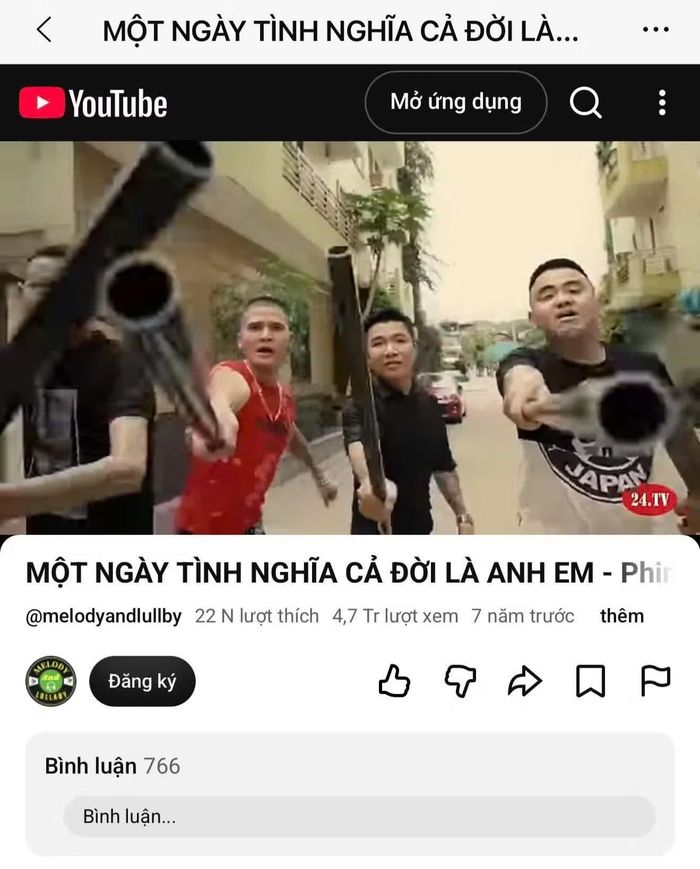 Một số video mà các đối tượng đăng tải lên mạng xã hội Youtube thu hút hàng triệu lượt xem. Ảnh cắt từ YouTube.