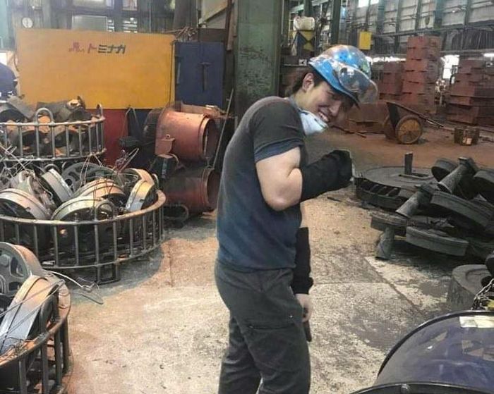 Việt Anh khi đi xuất khẩu lao động ở Nhật Bản. Ảnh: NVCC