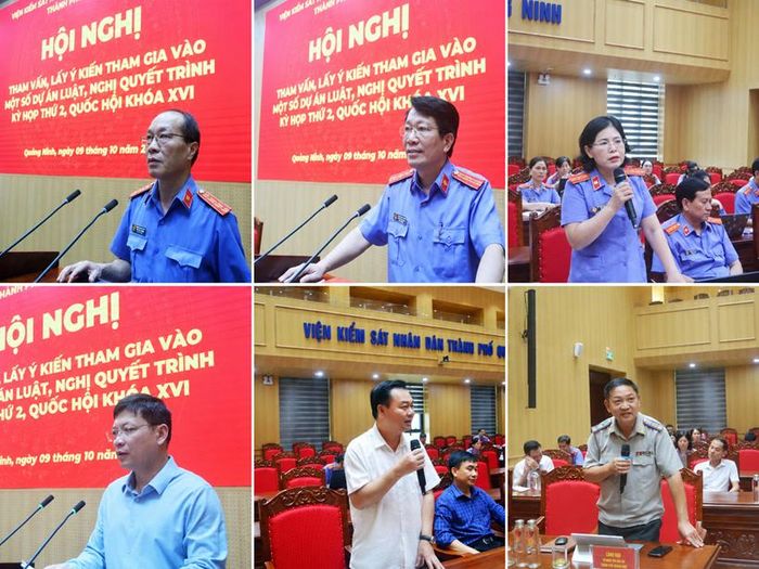 Mội số đơn vị tham luận tại hội nghị.