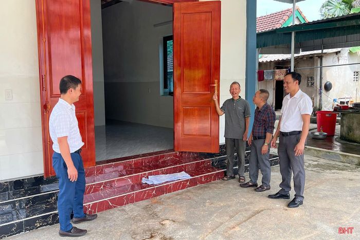Với số tiền hỗ trợ 50 triệu đồng, ông Nguyễn Đình Hợi (SN 1948), thôn Tân Quang, xã Đức Đồng đã xây dựng được ngôi nhà trị giá trên 300 triệu đồng.