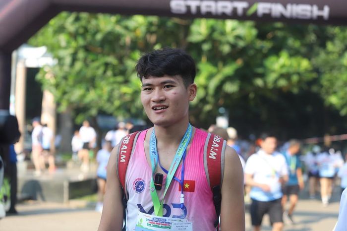  Vận động viên Nguyễn Tùng Lưu, sinh viên Trường Đại học Sư phạm Thể dục Thể thao Hà Nội.