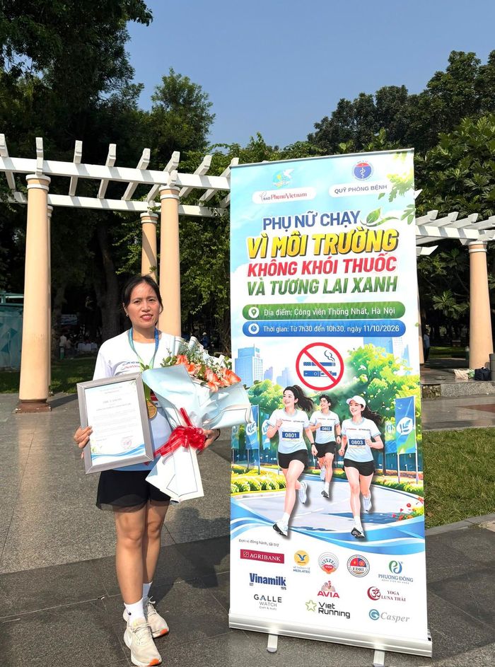 Chị Nguyễn Thị Phương - Chủ tịch Công đoàn Học viện Phụ nữ Việt Nam