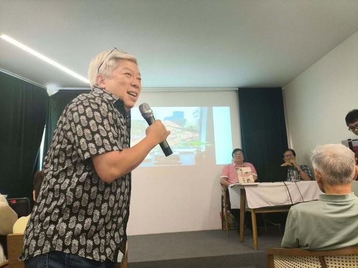 KTS Hoàng Anh Tú chia sẻ tại buổi trò chuyện. 