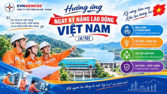 Công ty Thủy điện An Khê - Ka Nak chú trọng rèn luyện kỹ năng nghề, làm chủ thiết bị, công nghệ, góp phần bảo đảm các nhà máy vận hành an toàn, ổn định, hiệu quả
