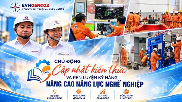 Công ty Thủy điện An Khê - Ka Nak chú trọng rèn luyện kỹ năng nghề, làm chủ thiết bị, công nghệ, góp phần bảo đảm các nhà máy vận hành an toàn, ổn định, hiệu quả