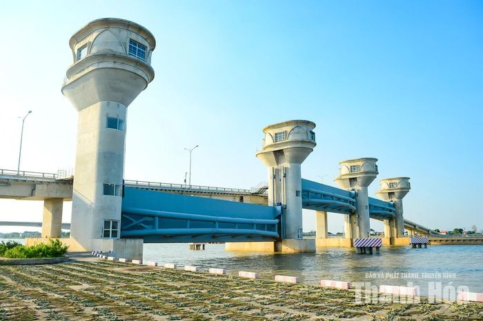 Công trình có quy mô cấp II, gồm ba khoang, mỗi khoang rộng 40m.