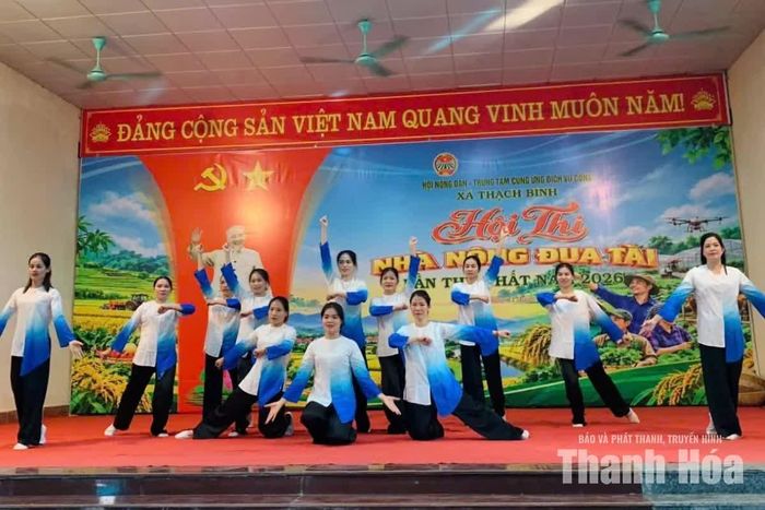 Một tiết mục văn nghệ trình diễn tại hội thi.