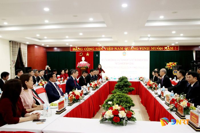 Quang cảnh buổi làm việc, trao đổi kinh nghiệm. Ảnh:: TRỌNG HUY