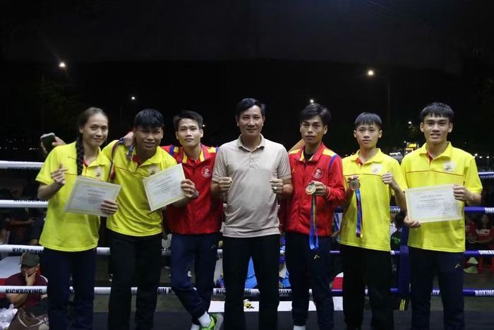  Các VĐV của Trung tâm Huấn luyện và Thi đấu thể thao tỉnh đã giành được 4 huy chương. Ảnh: Thiên Bình 