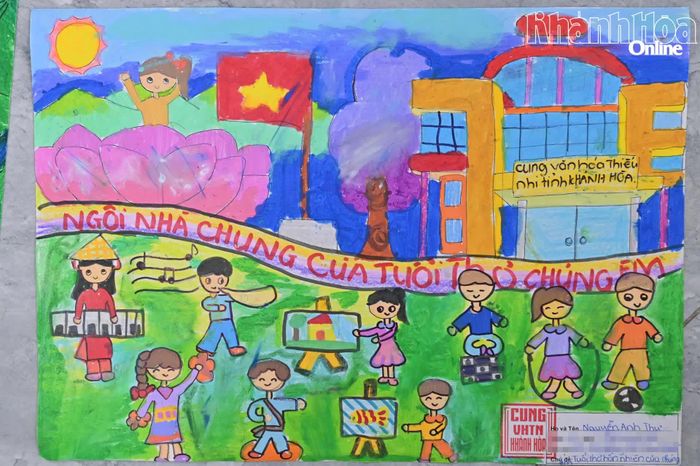 Một tác phẩm dự thi của thí sinh.
