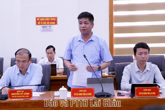 Lãnh đạo Tỉnh ủy, UBND tỉnh và Sở Xây dựng Lai Châu tiếp thu các ý kiến tham gia của đoàn công tác để hoàn thiện hồ sơ sự án.
