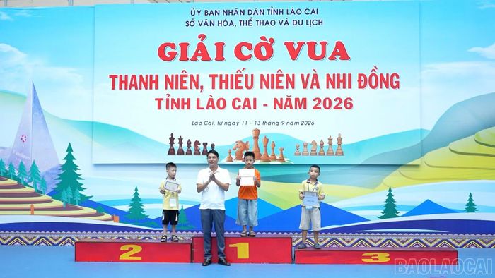 Nguyễn Gia Bảo giành giải Nhất cá nhân tại Giải Cờ vua Thanh niên, Thiếu niên và Nhi đồng tỉnh Lào Cai năm 2026.
