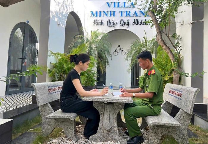Lực lượng Công an Đặc khu Phú Quý tăng cường kiểm tra, rà soát các cơ sở kinh doanh dịch vụ lưu trú trên địa bàn