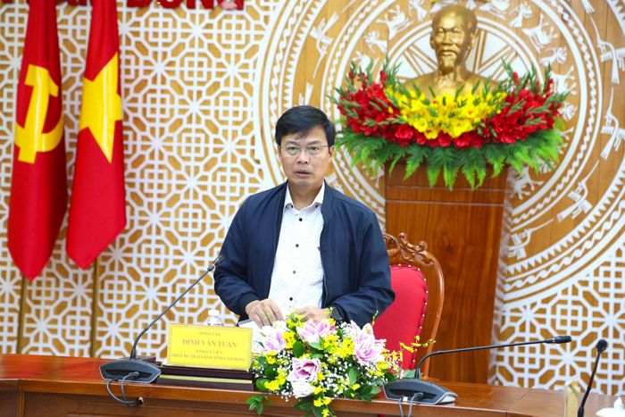 Đồng chí Đinh Văn Tuấn, Tỉnh ủy viên, Phó Chủ tịch UBND tỉnh Lâm Đồng phát biểu kết luận
