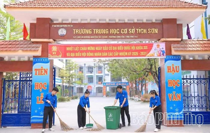 Tuổi trẻ phường Vĩnh Yên ra quân hưởng ứng “Ngày Chủ nhật xanh” toàn quốc.
