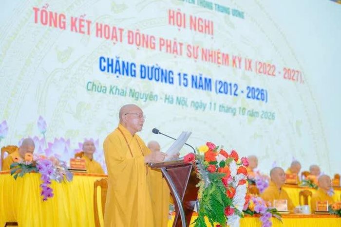 Hòa thượng Thích Gia Quang phát biểu khai mạc