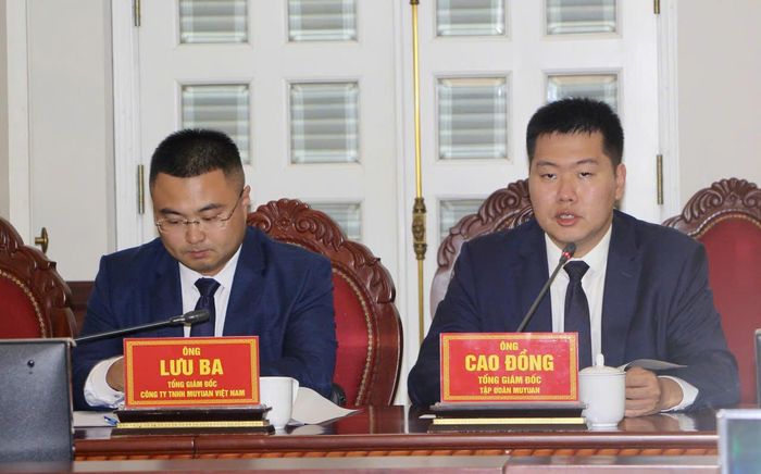 Đại diện Tập đoàn Muyuan cam kết đẩy nhanh tiến độ triển khai các dự án.
