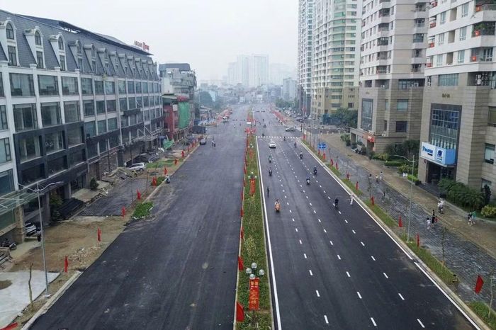 Tuyến đường Vành đai 2,5 qua địa bàn phường Cầu Giấy. Ảnh: CG