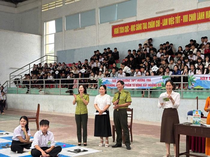 Tại hội thi “Rung chuông vàng” với chủ đề “Hành trình xanh - Bảo tồn đa dạng sinh học”