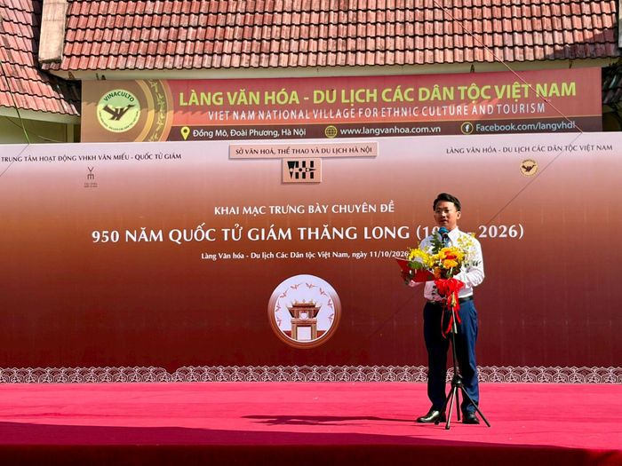 Phó Giám đốc Sở VHTTDL Trần Trung Hiếu phát biểu. Ảnh: HL