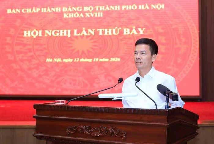 Phó Chủ tịch UBND thành phố Hà Nội Bùi Duy Cường phát biểu tại hội nghị