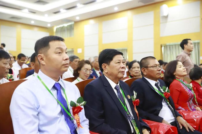 Các đại biểu nông dân tiêu biểu được tuyên dương tham dự buổi gặp mặt. Ảnh: Anh Thơ