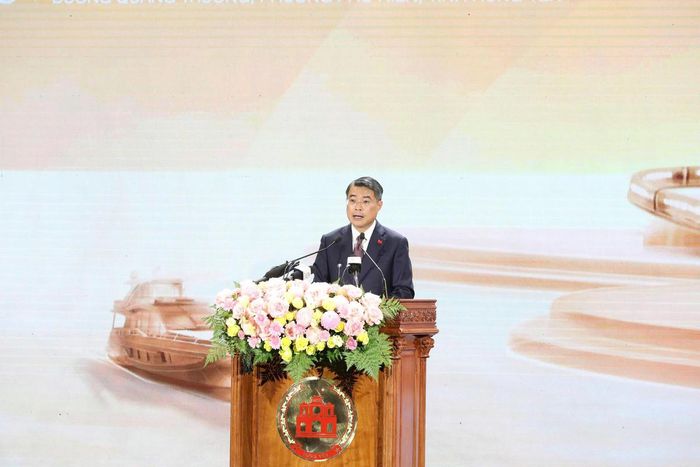 Thủ tướng Chính phủ Lê Minh Hưng phát biểu tại hội nghị. Ảnh: Duy Hưng