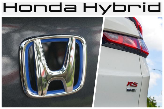 Honda công bố tên gọi nhận diện mới (ảnh trên) cho dòng sản phẩm hybrid, thay thế tên gọi e:HEV (ảnh dưới) đã được sử dụng từ năm 2020. Ảnh: Phúc Hậu. 